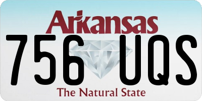 AR license plate 756UQS