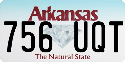 AR license plate 756UQT