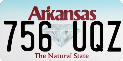 AR license plate 756UQZ