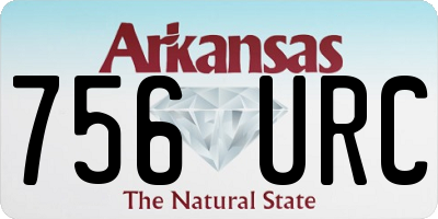 AR license plate 756URC
