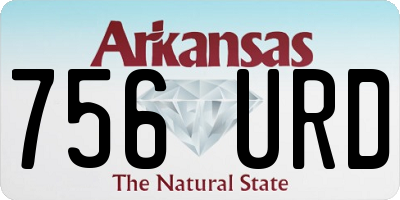 AR license plate 756URD