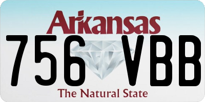AR license plate 756VBB
