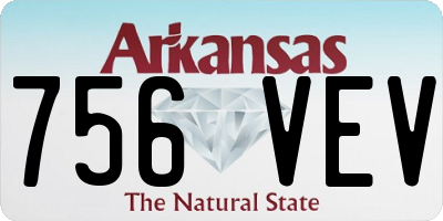 AR license plate 756VEV