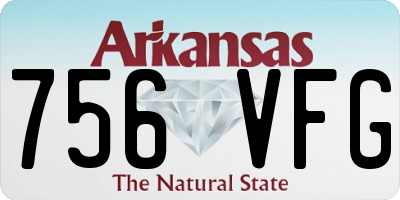 AR license plate 756VFG