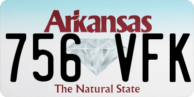 AR license plate 756VFK