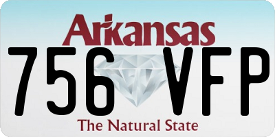 AR license plate 756VFP