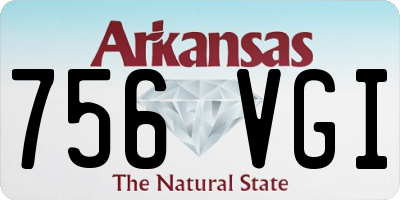 AR license plate 756VGI