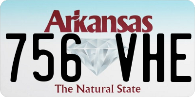 AR license plate 756VHE