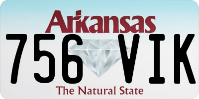 AR license plate 756VIK