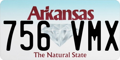 AR license plate 756VMX