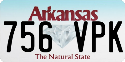AR license plate 756VPK