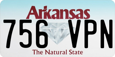 AR license plate 756VPN