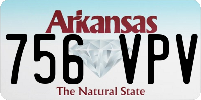 AR license plate 756VPV