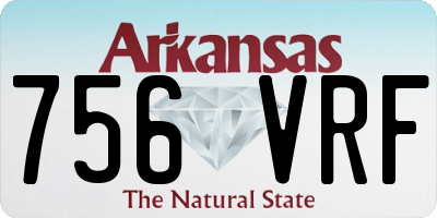 AR license plate 756VRF