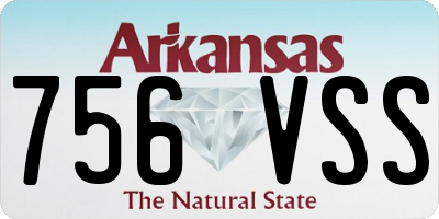 AR license plate 756VSS