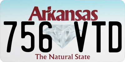 AR license plate 756VTD