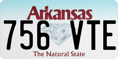 AR license plate 756VTE