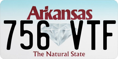 AR license plate 756VTF
