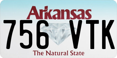AR license plate 756VTK