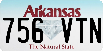 AR license plate 756VTN
