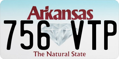 AR license plate 756VTP