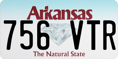AR license plate 756VTR