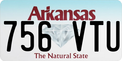 AR license plate 756VTU