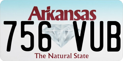 AR license plate 756VUB