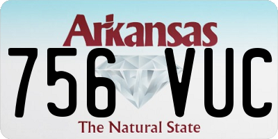 AR license plate 756VUC