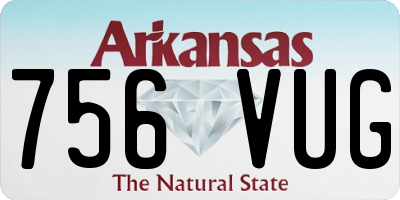 AR license plate 756VUG