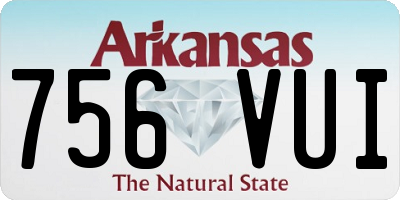 AR license plate 756VUI