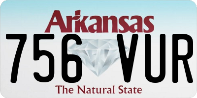 AR license plate 756VUR