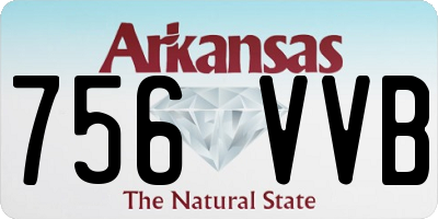 AR license plate 756VVB