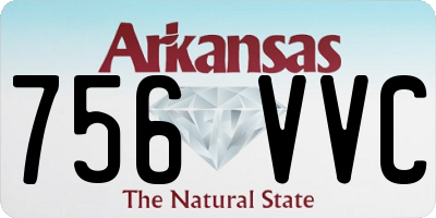 AR license plate 756VVC