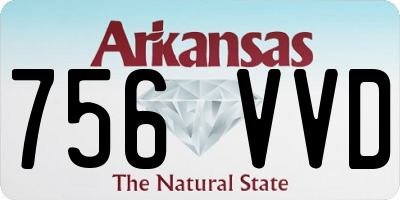 AR license plate 756VVD