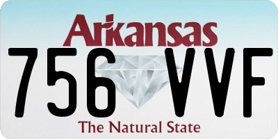 AR license plate 756VVF