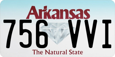 AR license plate 756VVI