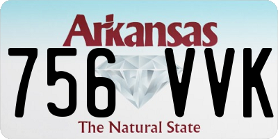 AR license plate 756VVK