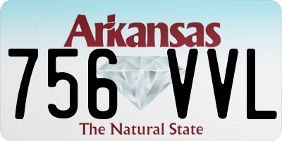 AR license plate 756VVL