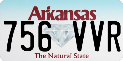 AR license plate 756VVR