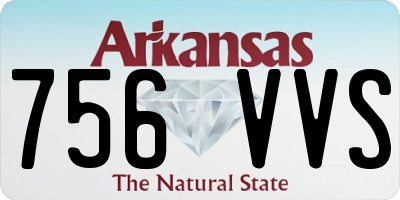 AR license plate 756VVS