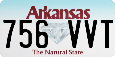 AR license plate 756VVT