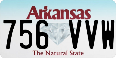 AR license plate 756VVW