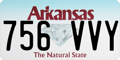 AR license plate 756VVY