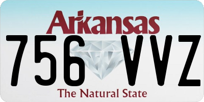 AR license plate 756VVZ