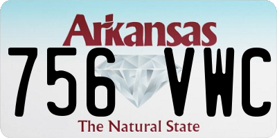 AR license plate 756VWC