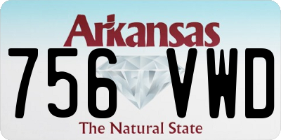 AR license plate 756VWD