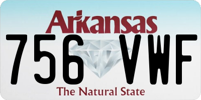 AR license plate 756VWF