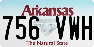 AR license plate 756VWH