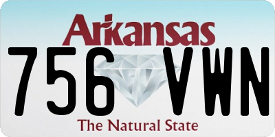 AR license plate 756VWN